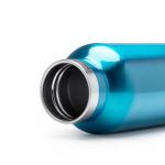 RVS fles met bamboedop en inklapbaar handvat 500 ml kleur zwart detailweergave 2