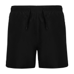 Zwemshort van polyester met zijzakken 100 g/m² Roly Direct Aqua kleur zwart tweede weergave