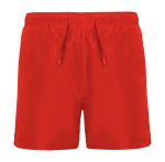 Zwemshort van polyester met zijzakken 100 g/m² Roly Direct Aqua kleur rood tweede weergave