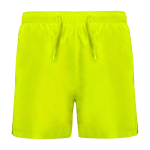 Zwemshort van polyester met zijzakken 100 g/m² Roly Direct Aqua kleur neon geel tweede weergave