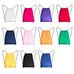 Trekkoordrugzak van polyester 210D met metalen oogjes kleur rood detailweergave 2