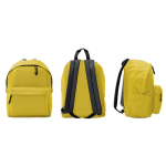 Multifunctionele rugzak van polyester 900D met hoofdvak kleur geel detailweergave 1