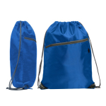 Multifunctionele trekkoordrugzak met voorvak met rits kleur rood detailweergave 1