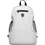 Goedkope polyester rugzak met diverse compartimenten Travel kleur wit tweede weergave