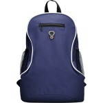 Goedkope polyester rugzak met diverse compartimenten Travel kleur marineblauw tweede weergave