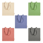 Resistente gekleurde gerecyclede katoenen tas 8kg 120 g/m2 Eco Recycle kleur rood detailweergave 1