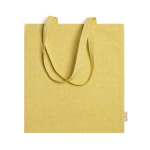 Resistente gekleurde gerecyclede katoenen tas 8kg 120 g/m2 Eco Recycle kleur geel tweede weergave