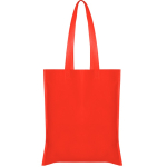 Non-woven tas met lange gelaste hengsels, draagkracht 6 kg kleur rood tweede weergave