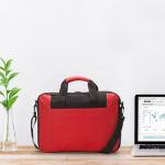 Gevoerde documententas van polyester, ideaal voor laptops kleur rood detailweergave 2
