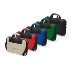 Gevoerde documententas van polyester, ideaal voor laptops kleur rood detailweergave 3