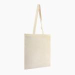 Natuurlijke katoenen tas met lange hengsels 140 g/m² kleur naturel eerste gebruiksweergave