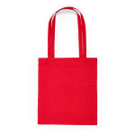 Katoenen tas met lange hengsels in verschillende kleuren kleur rood tweede weergave