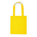 Katoenen tas met lange hengsels in verschillende kleuren kleur geel tweede weergave