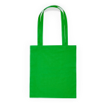 Katoenen tas met lange hengsels in verschillende kleuren kleur groen tweede weergave