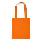 Katoenen tas met lange hengsels in verschillende kleuren kleur oranje tweede weergave