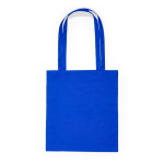 Katoenen tas met lange hengsels in verschillende kleuren kleur koningsblauw tweede weergave
