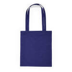 Katoenen tas met lange hengsels in verschillende kleuren kleur marineblauw tweede weergave