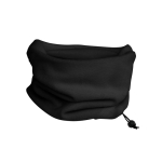 Fleece nekwarmer van polyester met elastische verstelband 200 g/m² kleur rood eerste gebruiksweergave