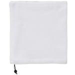 Fleece nekwarmer van polyester met elastische verstelband 200 g/m² kleur wit tweede weergave