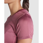 Dames t-shirt van gerecycled polyester 100 g/m² Roly Direct Slam kleur wit detailweergave 2