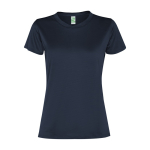 Dames t-shirt van gerecycled polyester 100 g/m² Roly Direct Slam kleur marineblauw tweede weergave