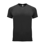 Sportshirt van ademende stof 135 g/m² Roly Direct Bahrain kleur zwart tweede weergave