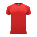 Sportshirt van ademende stof 135 g/m² Roly Direct Bahrain kleur rood tweede weergave