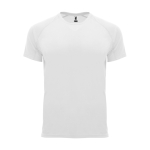 Sportshirt van ademende stof 135 g/m² Roly Direct Bahrain kleur wit tweede weergave