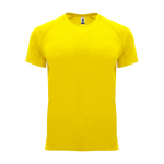 Sportshirt van ademende stof 135 g/m² Roly Direct Bahrain kleur geel tweede weergave