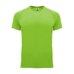 Sportshirt van ademende stof 135 g/m² Roly Direct Bahrain kleur limoen groen tweede weergave