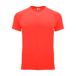 Sportshirt van ademende stof 135 g/m² Roly Direct Bahrain kleur koraal tweede weergave