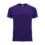 Sportshirt van ademende stof 135 g/m² Roly Direct Bahrain kleur paars tweede weergave
