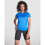 Dames sportshirt van polyester 135 g/m² Roly Direct Bahrain kleur rood eerste gebruiksweergave