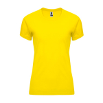 Dames sportshirt van polyester 135 g/m² Roly Direct Bahrain kleur geel tweede weergave