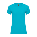 Dames sportshirt van polyester 135 g/m² Roly Direct Bahrain kleur turkoois tweede weergave