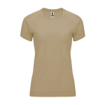 Dames sportshirt van polyester 135 g/m² Roly Direct Bahrain kleur zand tweede weergave
