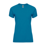 Dames sportshirt van polyester 135 g/m² Roly Direct Bahrain kleur bondi blauw tweede weergave