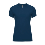 Dames sportshirt van polyester 135 g/m² Roly Direct Bahrain kleur marineblauw tweede weergave