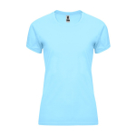 Dames sportshirt van polyester 135 g/m² Roly Direct Bahrain kleur lichtblauw tweede weergave