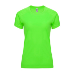 Dames sportshirt van polyester 135 g/m² Roly Direct Bahrain kleur neon groen tweede weergave