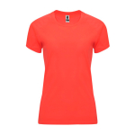 Dames sportshirt van polyester 135 g/m² Roly Direct Bahrain kleur koraal tweede weergave