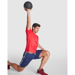 T-shirt met van polyester 135 g/m² Roly Direct Daytona kleur rood vierde gebruiksweergave