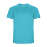 Sportshirt van gerecyclede stoffen 135 g/m² Roly Direct Imola kleur turkoois tweede weergave