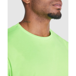 Sportshirt van gerecyclede stoffen 135 g/m² Roly Direct Imola kleur turkoois detailweergave 2