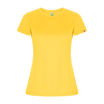 Dames sportshirt van gerecycled poly 135 g/m² Roly Direct Imola kleur geel tweede weergave