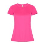 Dames sportshirt van gerecycled poly 135 g/m² Roly Direct Imola kleur neon roze tweede weergave