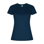 Dames sportshirt van gerecycled poly 135 g/m² Roly Direct Imola kleur marineblauw tweede weergave