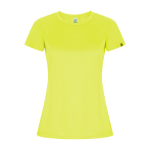 Dames sportshirt van gerecycled poly 135 g/m² Roly Direct Imola kleur neon geel tweede weergave