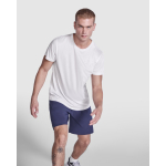 Shirt van gerecycled polyester 125 g/m² Roly Direct Estoril kleur wit eerste gebruiksweergave