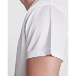 Shirt van gerecycled polyester 125 g/m² Roly Direct Estoril kleur wit detailweergave 2